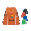 Non Woven Drawstring Backpack with Mesh Panels